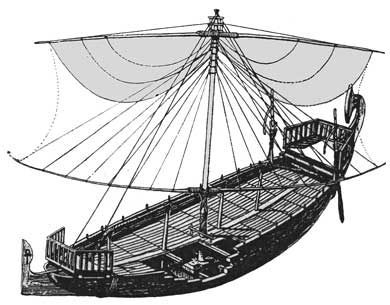 Египетское судно середины II тыс. до н.э.